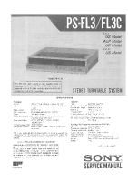 Sony PS-FL3 - Service Manual 